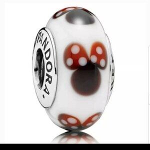 Retired Disney pandora Mureno glass bead charm.